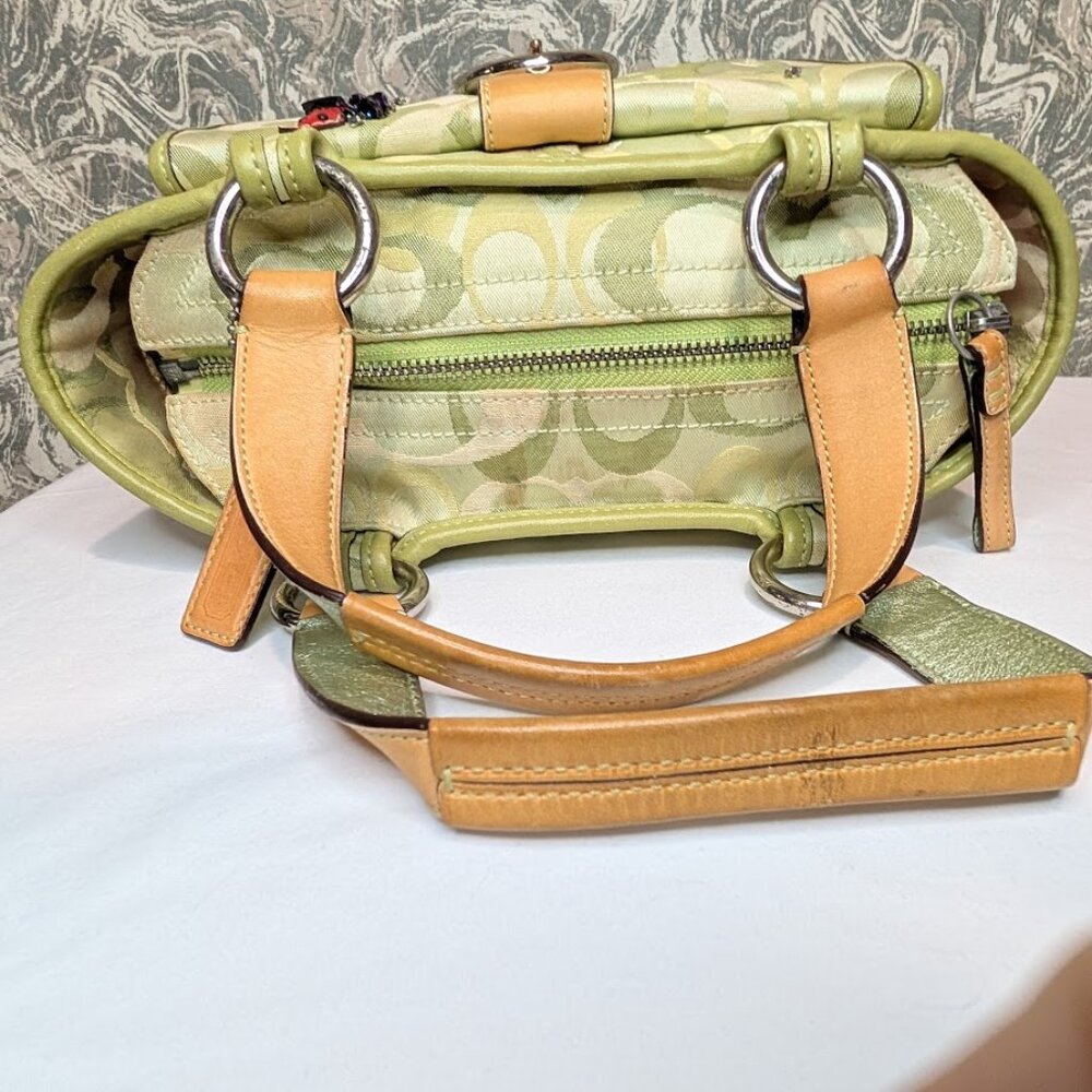 Coach Soho Optic Ladybug Handbag Signature Canvas Vintage RARE - Picture 9 of 15